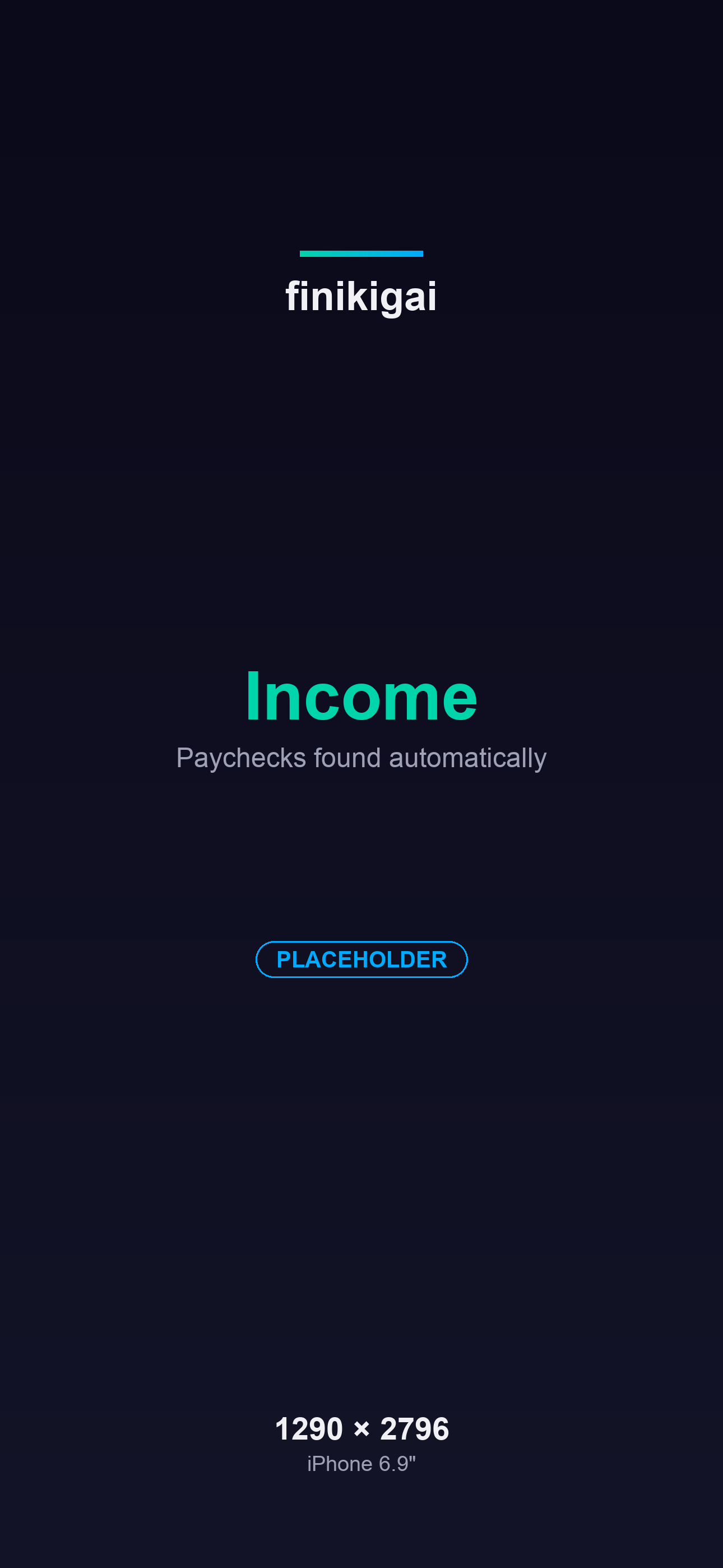 finikigai Income screen on iPhone