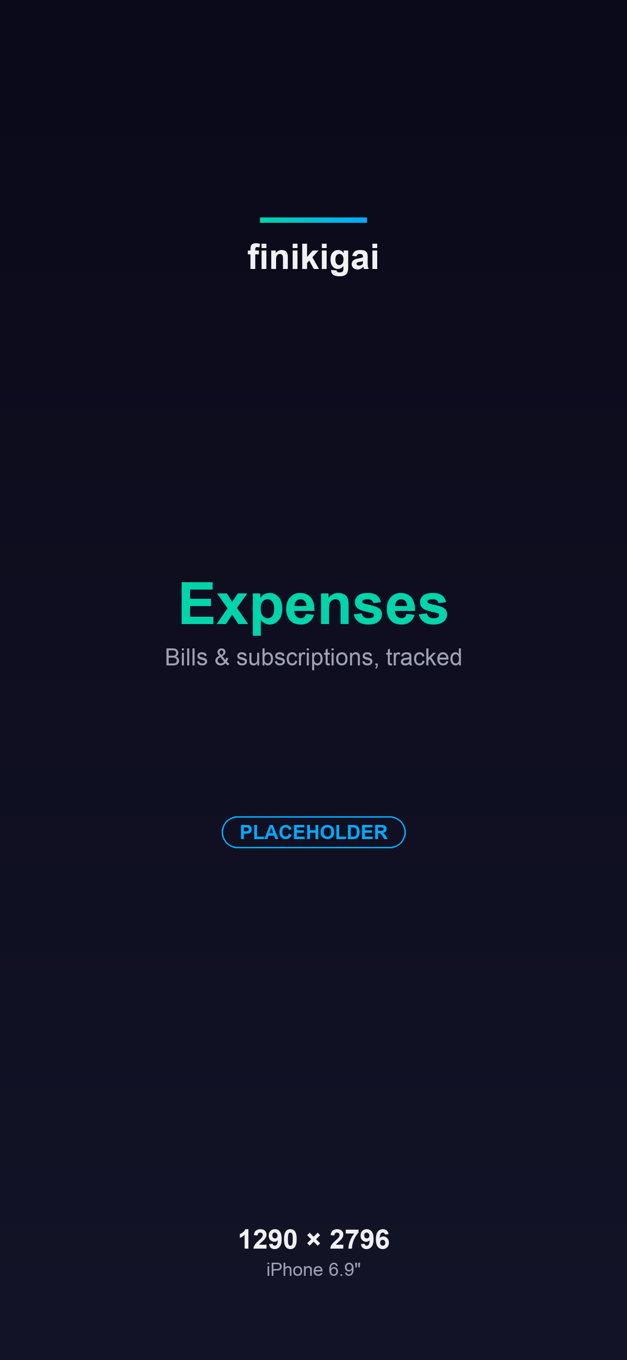 finikigai Expenses screen on iPhone