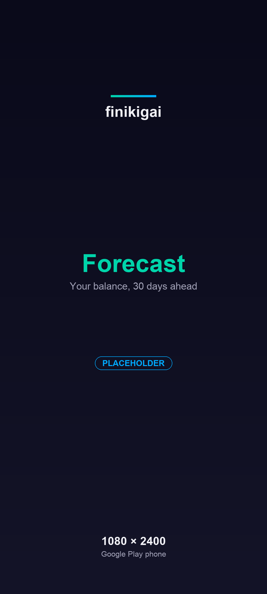 finikigai 30-day Forecast screen on Android