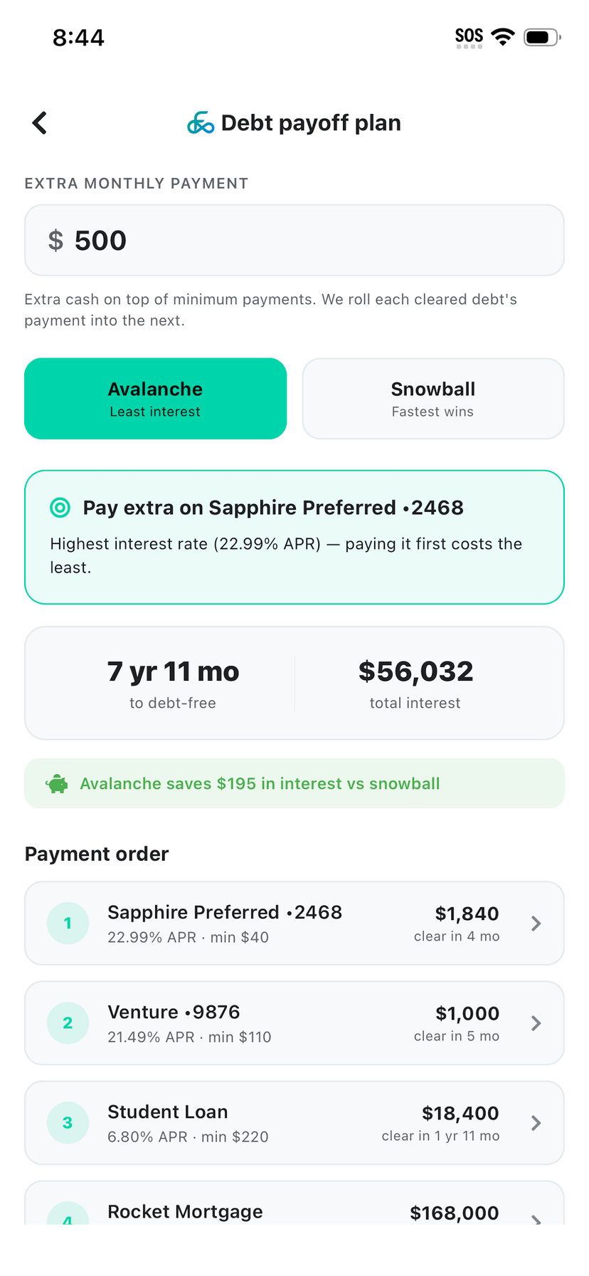 finikigai debt payoff plan
